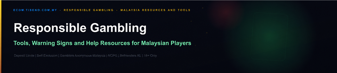 Responsible gambling guide for Malaysian Mega888 players showing self-exclusion tools and help resources